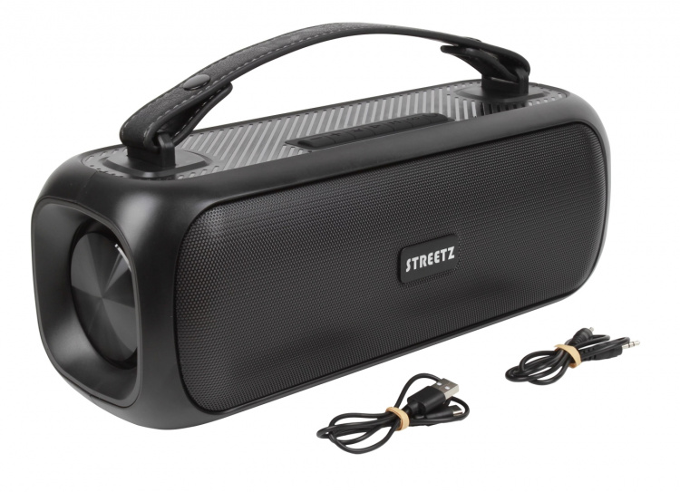 streetz B200 Boombox 2x 7.5 W, IPX5, AUX, USB flash, LED, black