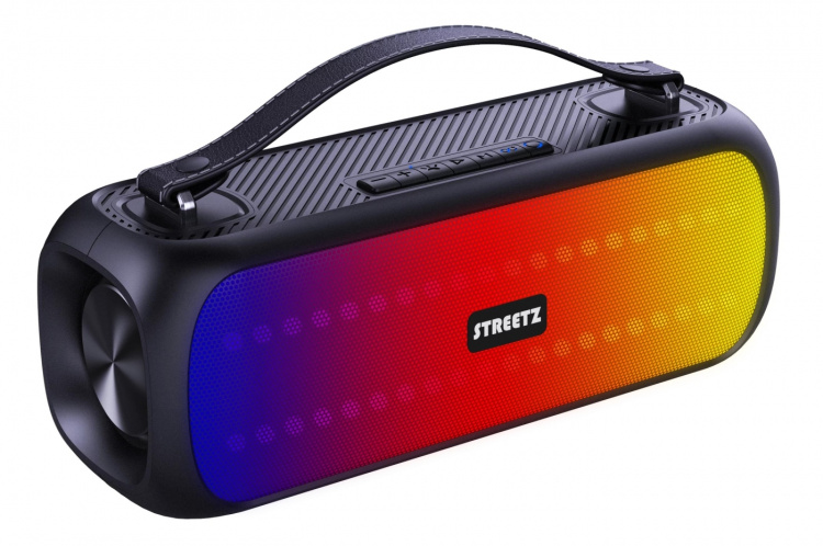 streetz B200 Boombox 2x 7.5 W, IPX5, AUX, USB flash, LED, black