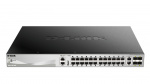 dlink 24xGigabit RJ45 ports, 4x10GbE SFP+ ports, 370W PoE Budget