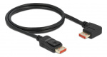 DeLOCK DisplayPort cable male> male 90° right angled 8K 60 Hz 1m