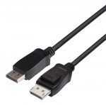 Deltaco DisplayPort-kabel, 1m, 8K, DP 1.4, DSC 1.2, LSZH svart