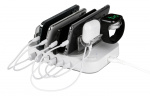 Deltaco USB charging station, 4x USB-A, 1x USB-C 2.4A, 1x US