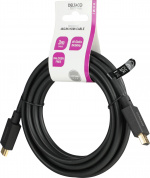 DELTACO Ultra High Speed HDMI-kabel, 3m, eARC, QMS, 8K 60Hz, 4K 120Hz, LSZH, svart