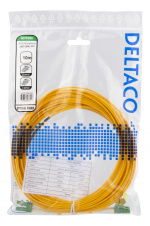 Deltaco OS2 Fiber cable, LC – LC, duplex, singlemode, APC, 10m