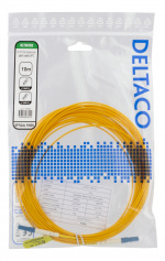 Deltaco OS2 Fiber cable, LC – LC, simplex, singlemode, UPC, 10m