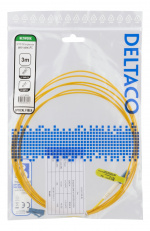 Deltaco OS2 Fiber cable, LC – LC, simplex, singlemode, UPC, 3m