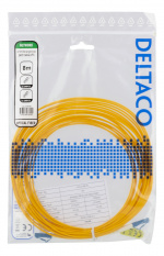 Deltaco OS2 Fiber cable, LC – LC, simplex, singlemode, UPC, 8m