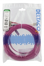 Deltaco OM4 Fiber cable, LC – SC, duplex, multimode, 50/125, 15m