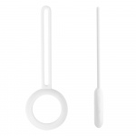 DELTACO Apple AirTag case, Silicon, Vit