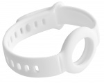 DELTACO Apple AirTag, Silikonarmband, Vit