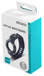 DELTACO Apple AirTag, Silikonarmband, Kamouflage