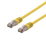 Deltaco S/FTP Cat6 patch cable 3m 250MHz Deltacertified LSZH yellow