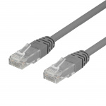 Deltaco 50-pack U/UTP Cat6 patch c., 1m, Delta-certified, LSZH, grey