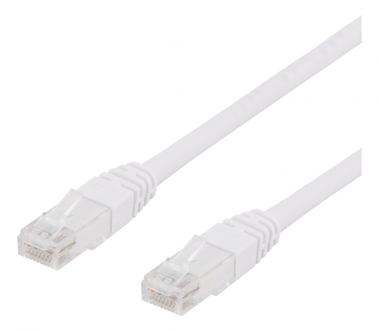 Deltaco U/UTP Cat6 patch cable, 15m, 250MHz, Delta, LSZH, white