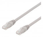 Deltaco U/UTP Cat6A patch cable, 50m, 500MHz, Delta, LSZH, grey