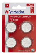 Verbatim Lithium battery CR2430 3V 4 pack
