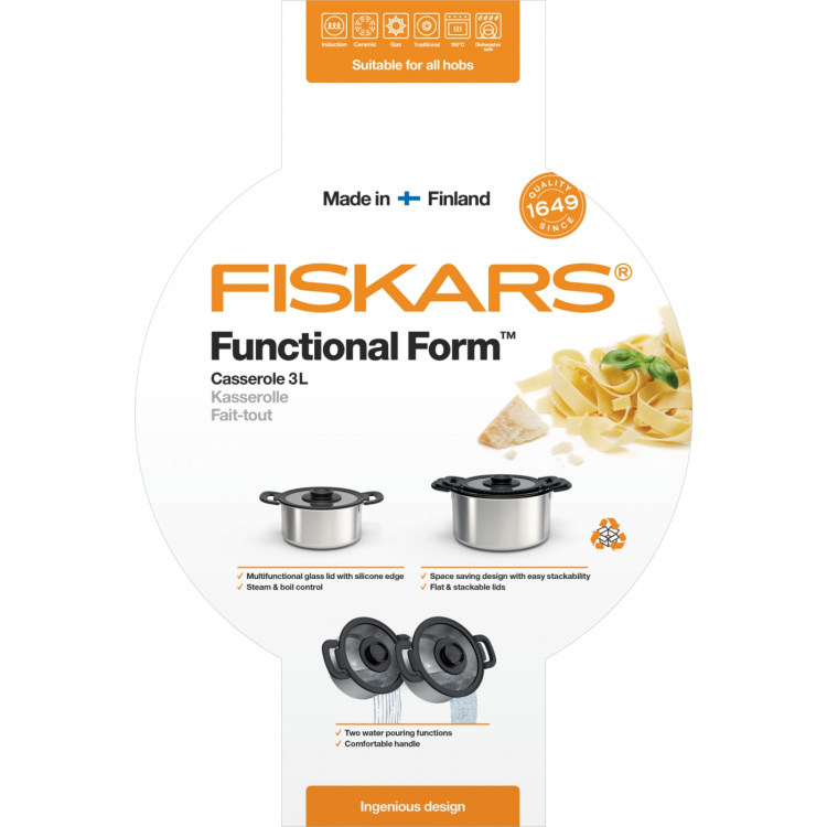 Fiskars FF gryta 3 L med lock Fiskars FF gryta 3 L med lock