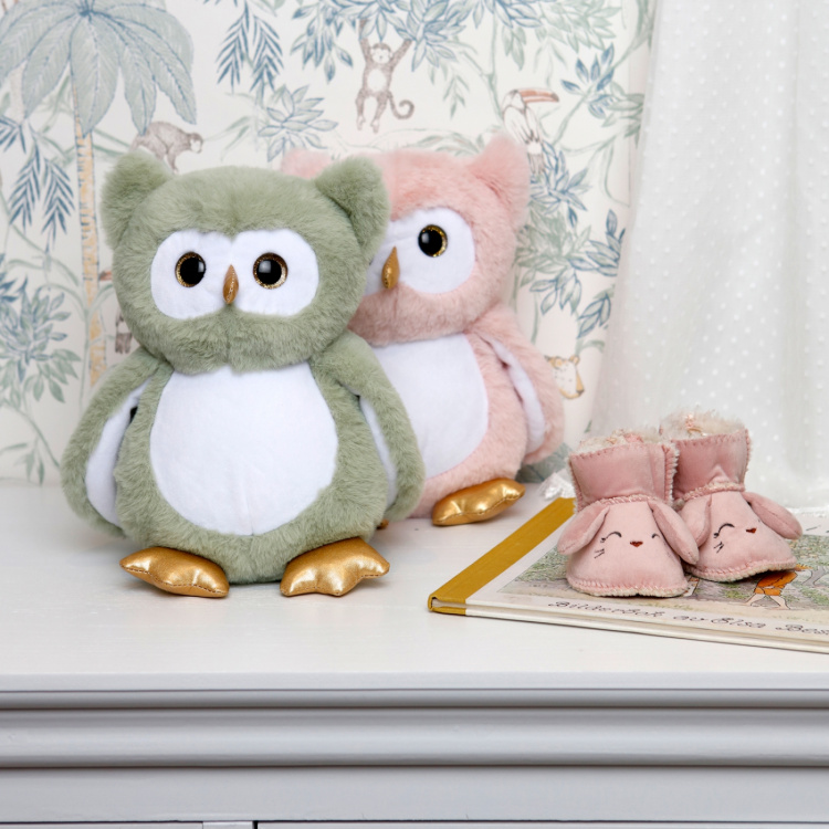 Teddykompaniet Självlysande Uggla Grön