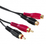 Hama Kabel 2xRCA-2xRCA Förlängning Svart 4m