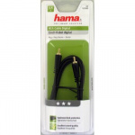 Hama Kabel Audio 1xRCA-1xRCA Guld Svart 1.5m Hama Kabel Audio 1xRCA-1xRCA Guld Svart 1.5m