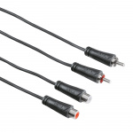 Hama Kabel Audio 2xRCA-2xRCA Förlängning Svart 1.5m Hama Kabel Audio 2xRCA-2xRCA Förlängning Svart 1.5m