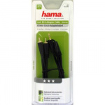 Hama Kabel Audio 3.5mm-2xRCA Guld Svart 1.5m