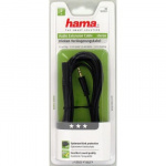 Hama Kabel Audio 3.5mm-3.5mm Förlängning Guld Svart 3m Hama Kabel Audio 3.5mm-3.5mm Förlängning Guld Svart 3m