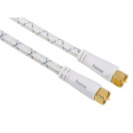 Hama Kabel Antenn SAT 120dB F-Plug-F-plug Vit 1.5m