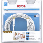 Hama Kabel Antenn SAT 120dB F-Plug-F-Plug Vit 5m Hama Kabel Antenn SAT 120dB F-Plug-F-Plug Vit 5m
