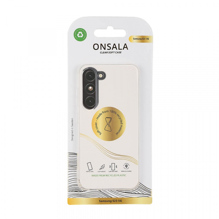 Onsala Mobilskal Återvunnen TPU Transparent - Samsung Galaxy S23 5G Onsala Mobilskal Återvunnen TPU Transparent - Samsung Galaxy S23 5G