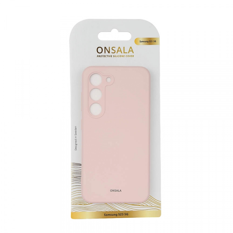Onsala Mobilskal Silikon Chalk Pink - Samsung S23 5G