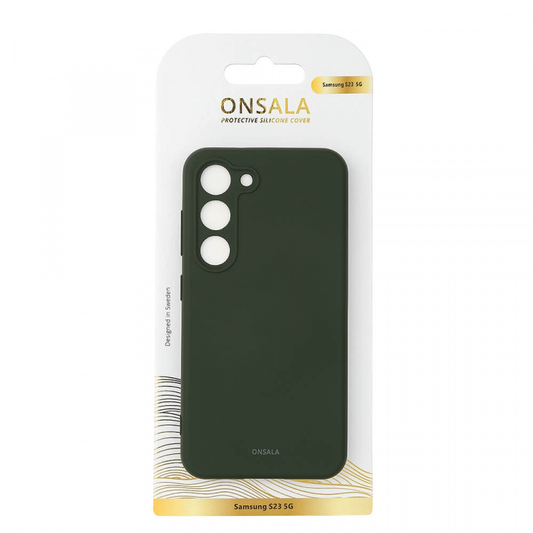 Onsala Mobilskal Silikon Olive Green - Samsung S23 5G