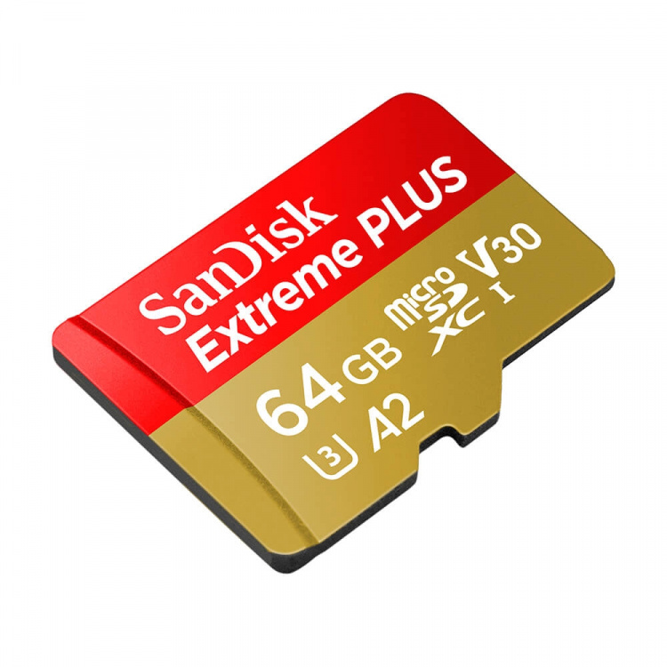 SANDISK MicroSDXC Extreme Plus 64GB 200MB/s A2 C10 V30 UHS-I