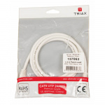 Triax Nätverkskabel CAT6 UTP PVC 1.5m Vit Triax Nätverkskabel CAT6 UTP PVC 1.5m Vit