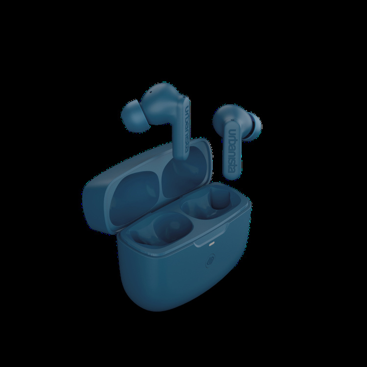 Urbanista Atlanta - In-Ear TWS-Hörlurar med Hybrid ANC, Steel Blue Urbanista Atlanta - In-Ear TWS-Hörlurar med Hybrid ANC, Steel Blue