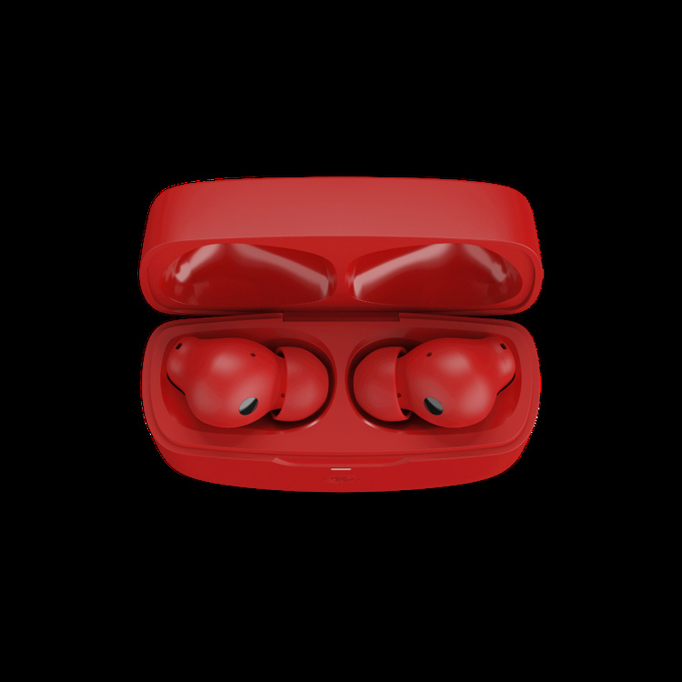 Urbanista Atlanta - In-Ear TWS-Hörlurar med Hybrid ANC, Vibrant Red