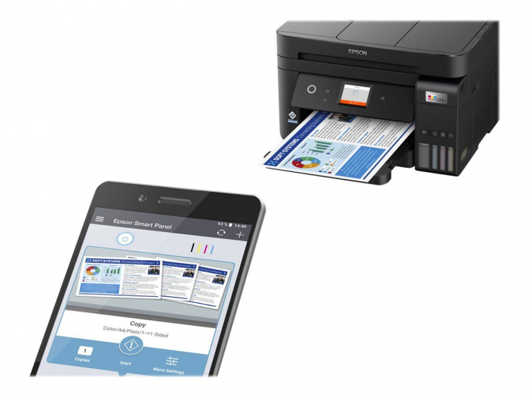 Epson EcoTank ET-4850 Multifunktionsskrivare, Svart