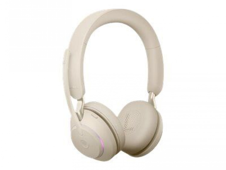Jabra Office Trådlösa Hörlurar, Jabra Evolve2 65 Link380a Ms Stereo Beige