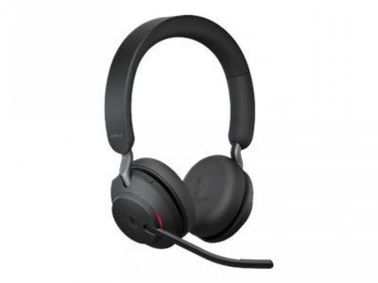 Jabra Office Trådlösa Hörlurar med Laddställ, Jabra Evolve2 65 Link380a Ms Stereo, Black