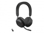 Jabra Office Trådade Hörlurar med Laddställ, Jabra Evolve2 75 Link380a Ms Stereo, Black