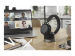 Jabra Office Trådlösa Hörlurar med Laddställ, Jabra Evolve2 75 Link380c Ms Stereo Black