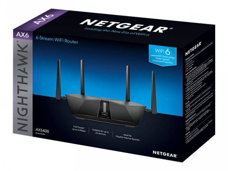 Netgear RAX50-100EUS AX5400 WIFI 6 ROUTER
