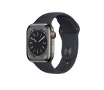 Apple Watch Ser 8 GPS+Cell 41mm Graphite Stainless Steel Case Midn Apple Watch Ser 8 GPS+Cell 41mm Graphite Stainless Steel Case Midn