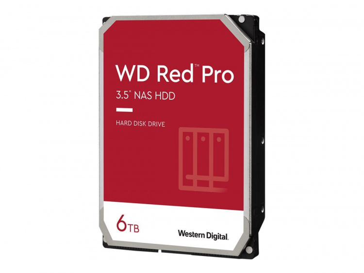 Western Digital SATA Hårddisk 6TB, Röd