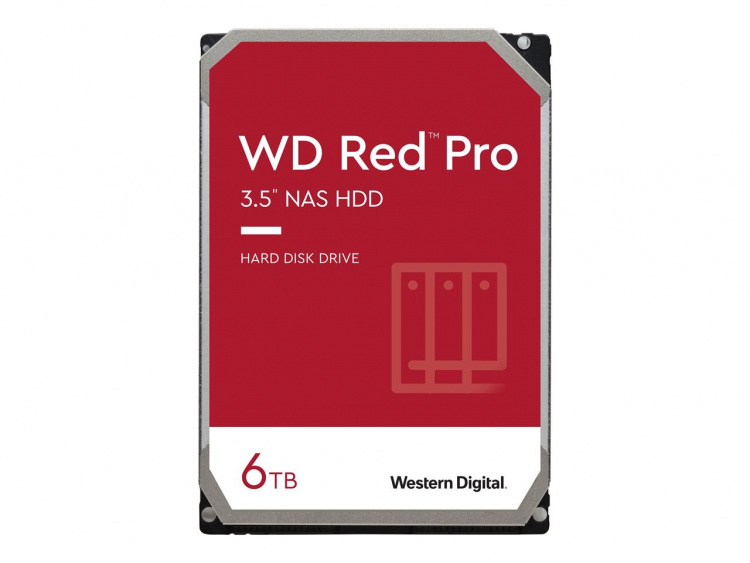 Western Digital SATA Hårddisk 6TB, Röd