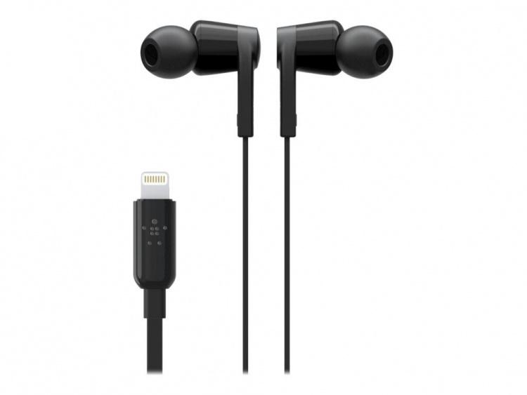 Belkin Soundform Headphones With Lightning Connector Black Belkin Soundform Headphones With Lightning Connector Black