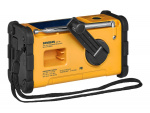 Sangean MMR88 Vevradio med ficklampa, solceller, USB, Gul/Svart 