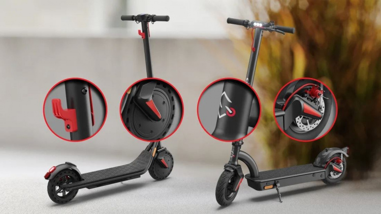 Sharp EM-KS2AEU-B - Elskoter med inbyggd display, dubbel bakfjädring och appkontroll Sharp EM-KS2AEU-B - Elskoter med inbyggd display, dubbel bakfjädring och appkontroll