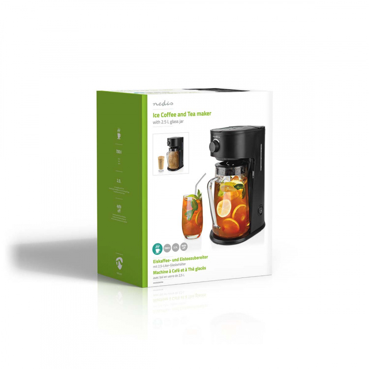 Nedis Iskaffe & Iste-maskin | Filtrera kaffe | 2.5 l | 6 Koppar | Svart Nedis Iskaffe & Iste-maskin | Filtrera kaffe | 2.5 l | 6 Koppar | Svart