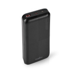 Nedis Powerbank | 20000 mAh | 1.5 / 2.0 / 3.0 A | Antal utgångar: 2 | Utgångsanslutning: 1x USB-A / 1x USB-C™ | Ingångsanslutning: 1x Micro USB / 1x USB-C™ | PD2.0 18W | Litium-polymer
